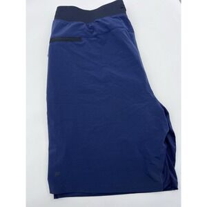 Fabletics Shorts Mens Large Blue Performance‎ Stretch Workout Gym Athletic